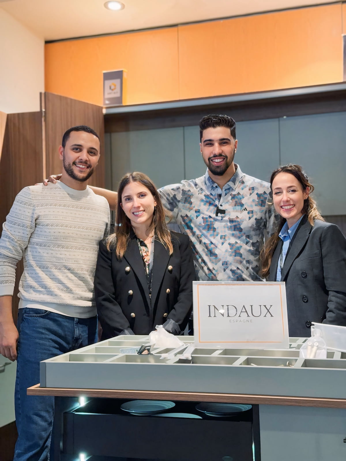 L'équipe Make Media lors d'un salon professionnel de cuisinistes au Maroc